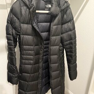 Women's North Face Black Puffer Coat